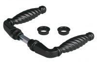 3006FAD16 - klika zamaková ozdobná černá s délkou rukojeti 110 mm