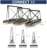 CONNECT 60 - 4.0/1.1 - samonosná brána do průjezdu šířky 4 m, výška 1,1 m