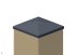 Záslepka čtvercová pro sloupek 80 x 80 mm, černá